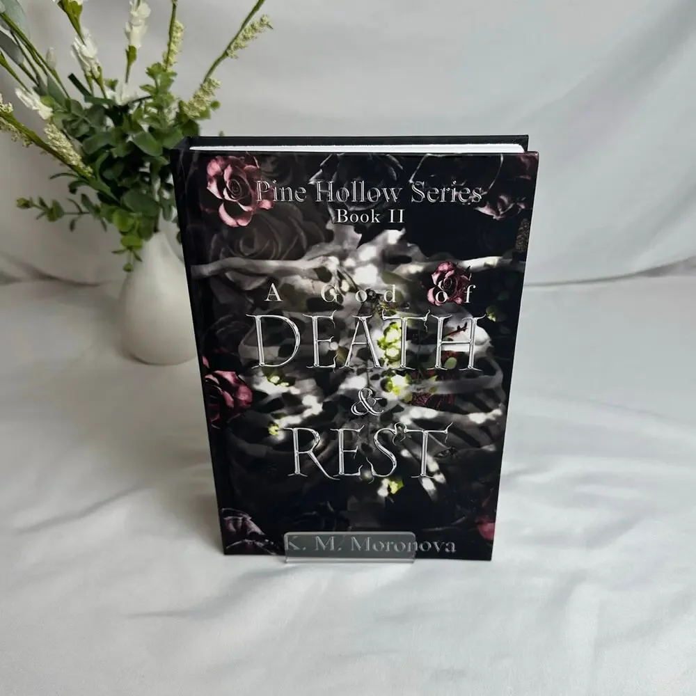A God of Death & Rest K.M. Moronova OOP Hardcover Pine Hollow #2 Romantasy